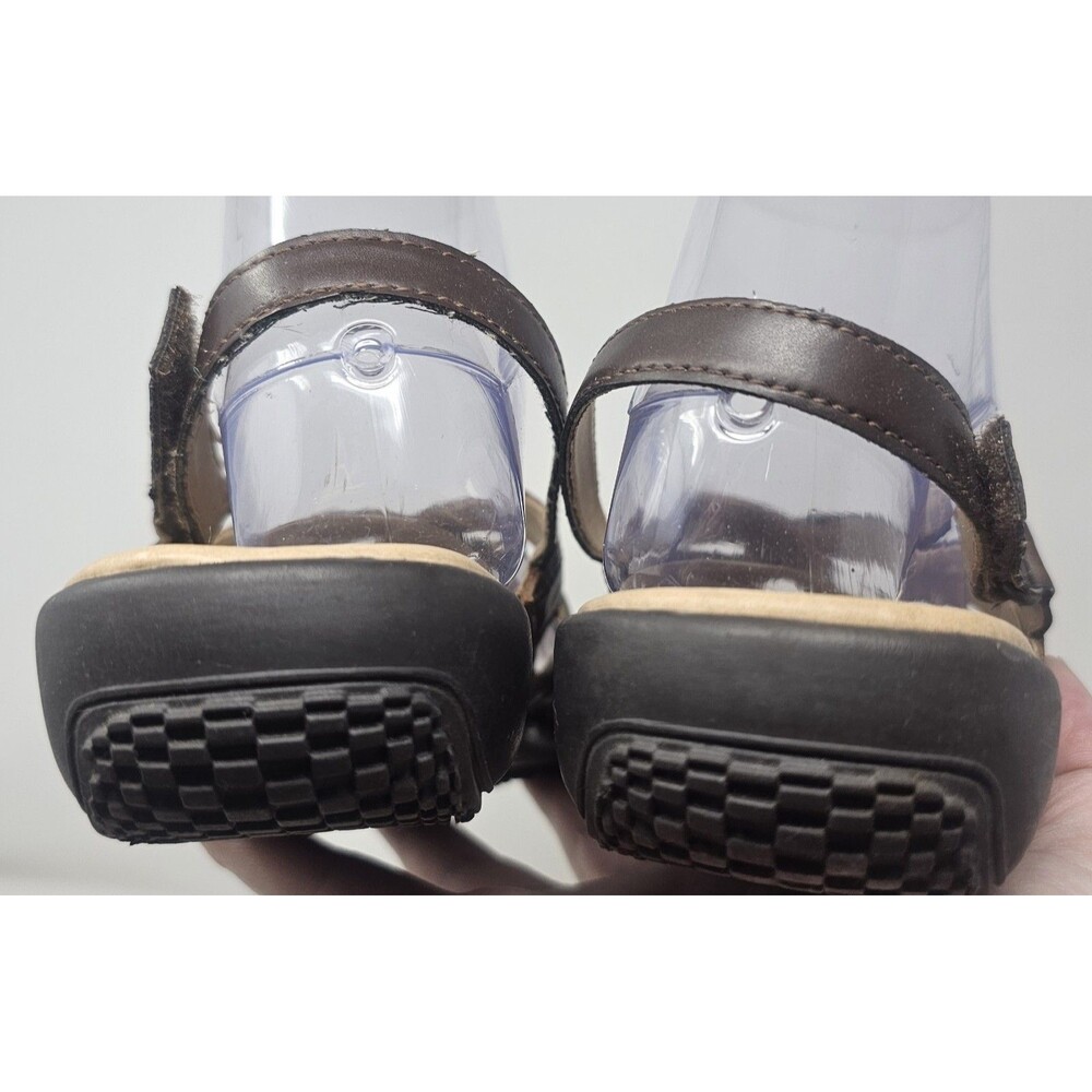Earth Spirit Carlisle Brown Leather Sandal Sz 7.5 Open Toe Gelron 2000 Classic - Picture 8 of 12